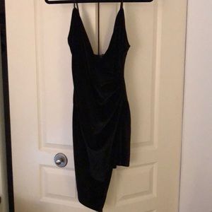 Cotton candy la velvet mini dress